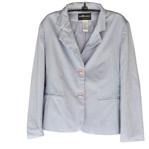 Women's Vintage Sag Harbor Light Blue 2 Button Blazer 4P